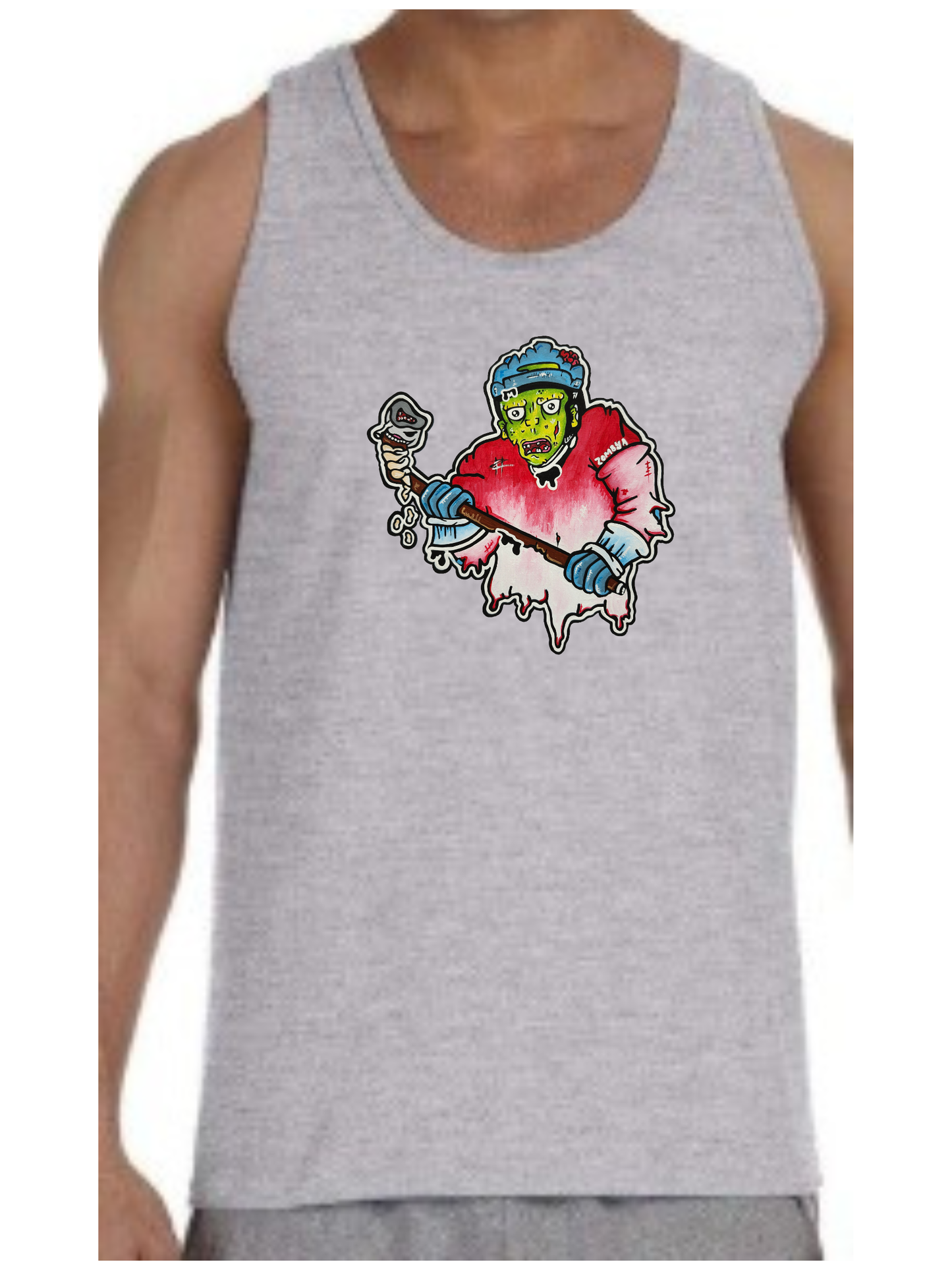 Camisole homme Joueur zombie hockey
