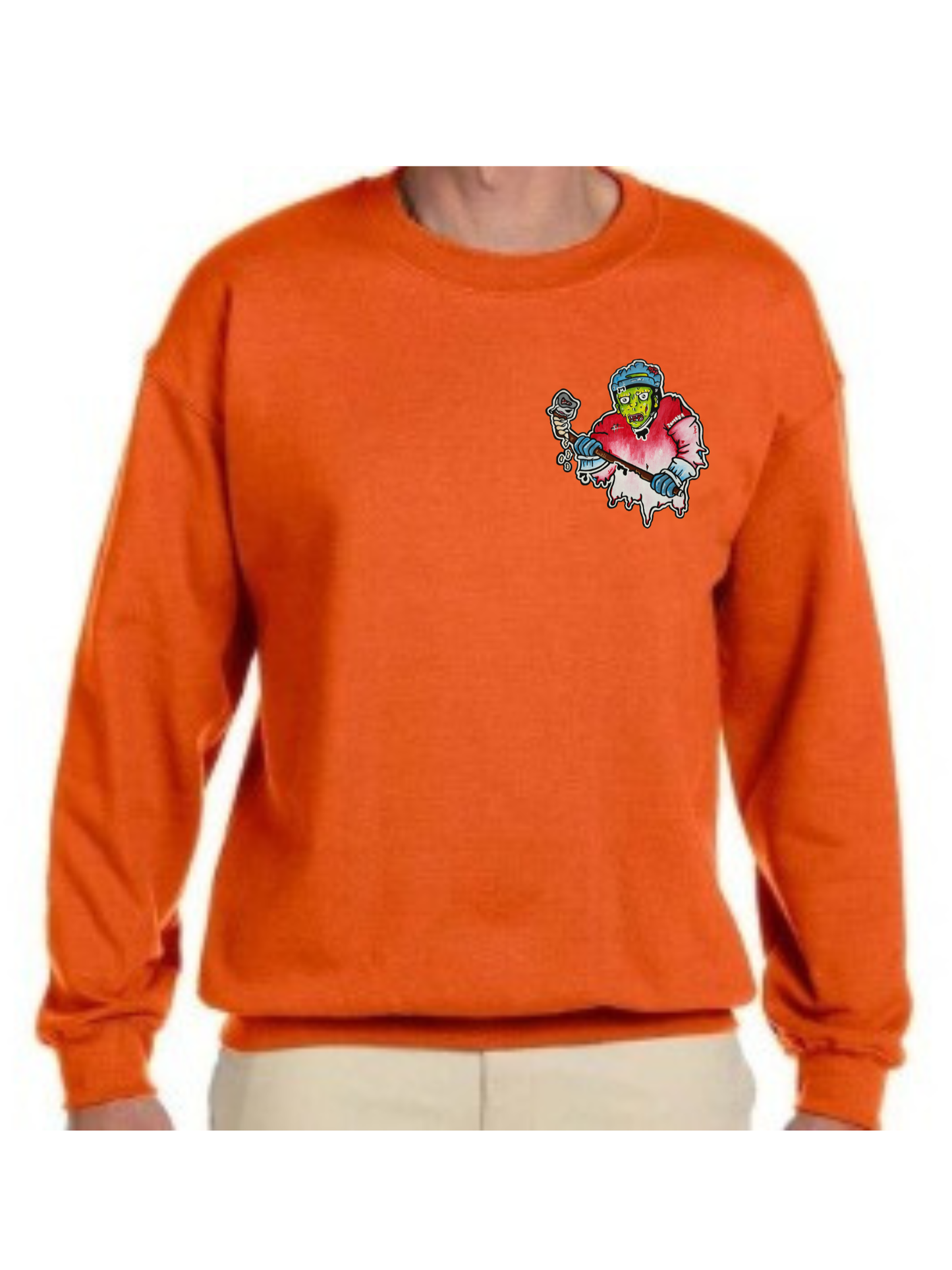 Crewneck Joueur zombie hockey