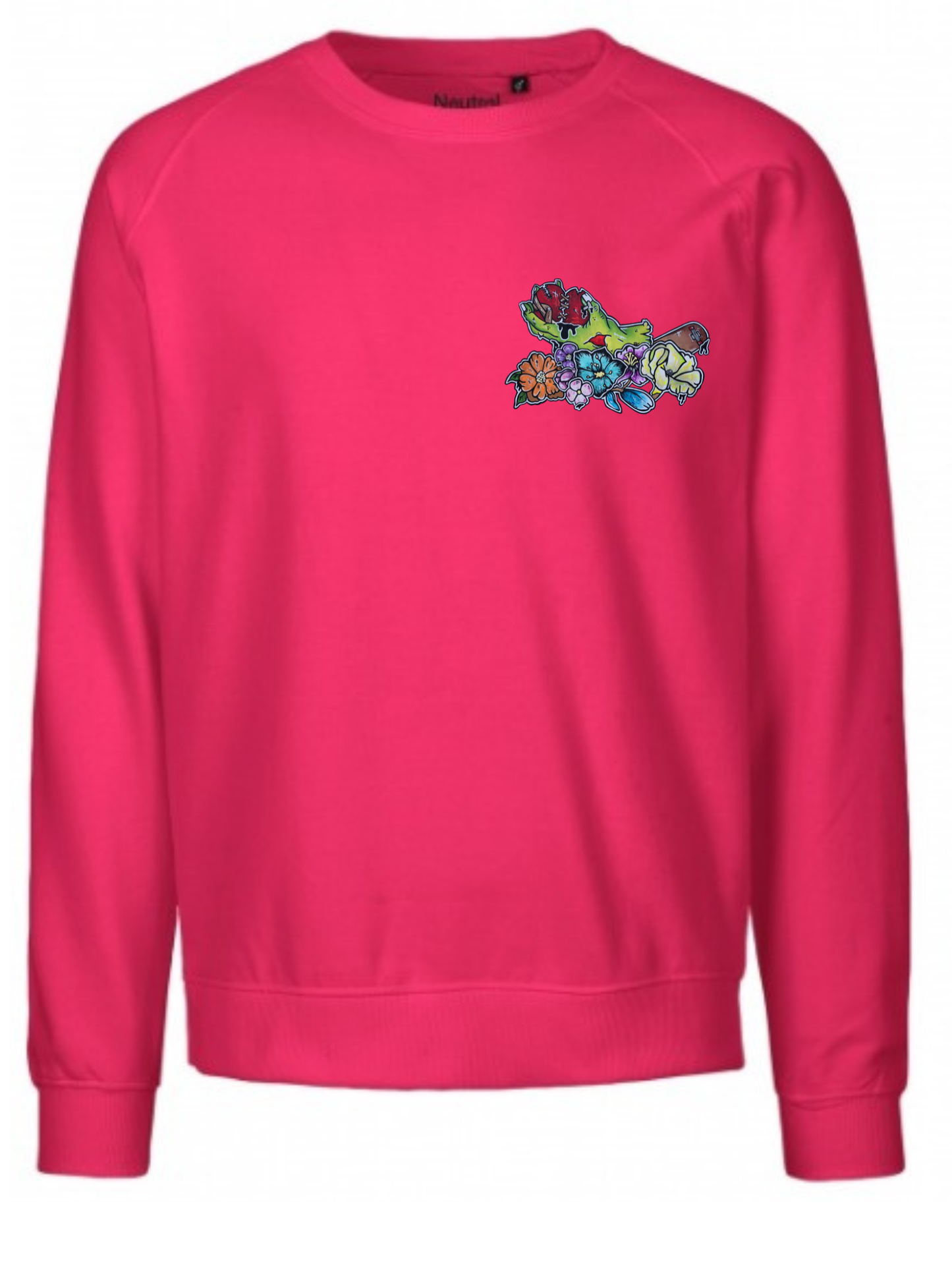 Crewneck Main zombie coeur fleur