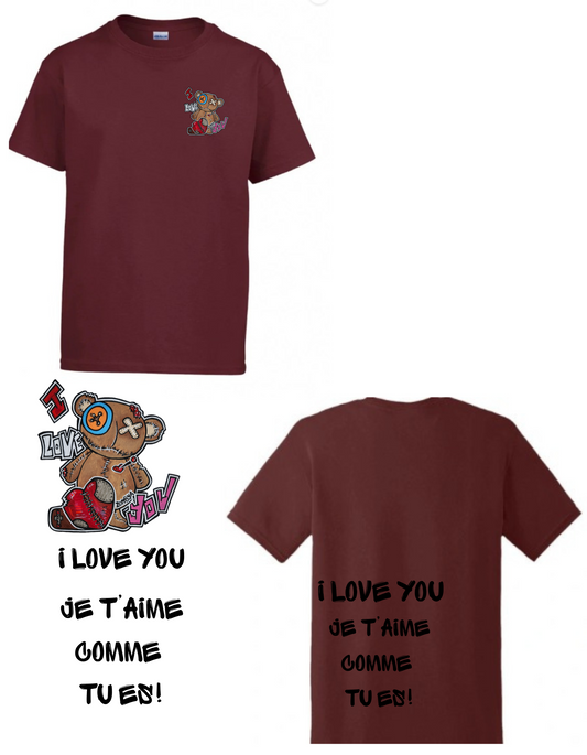 Gamme positive T-shirt I love you