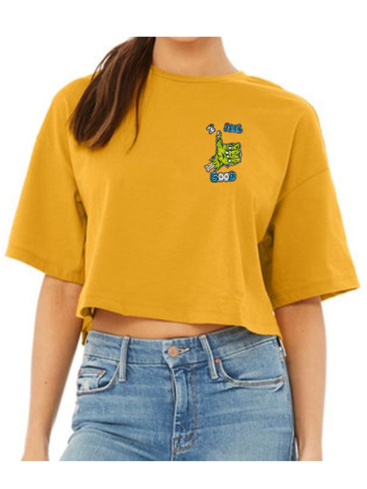 Crop top I feel good