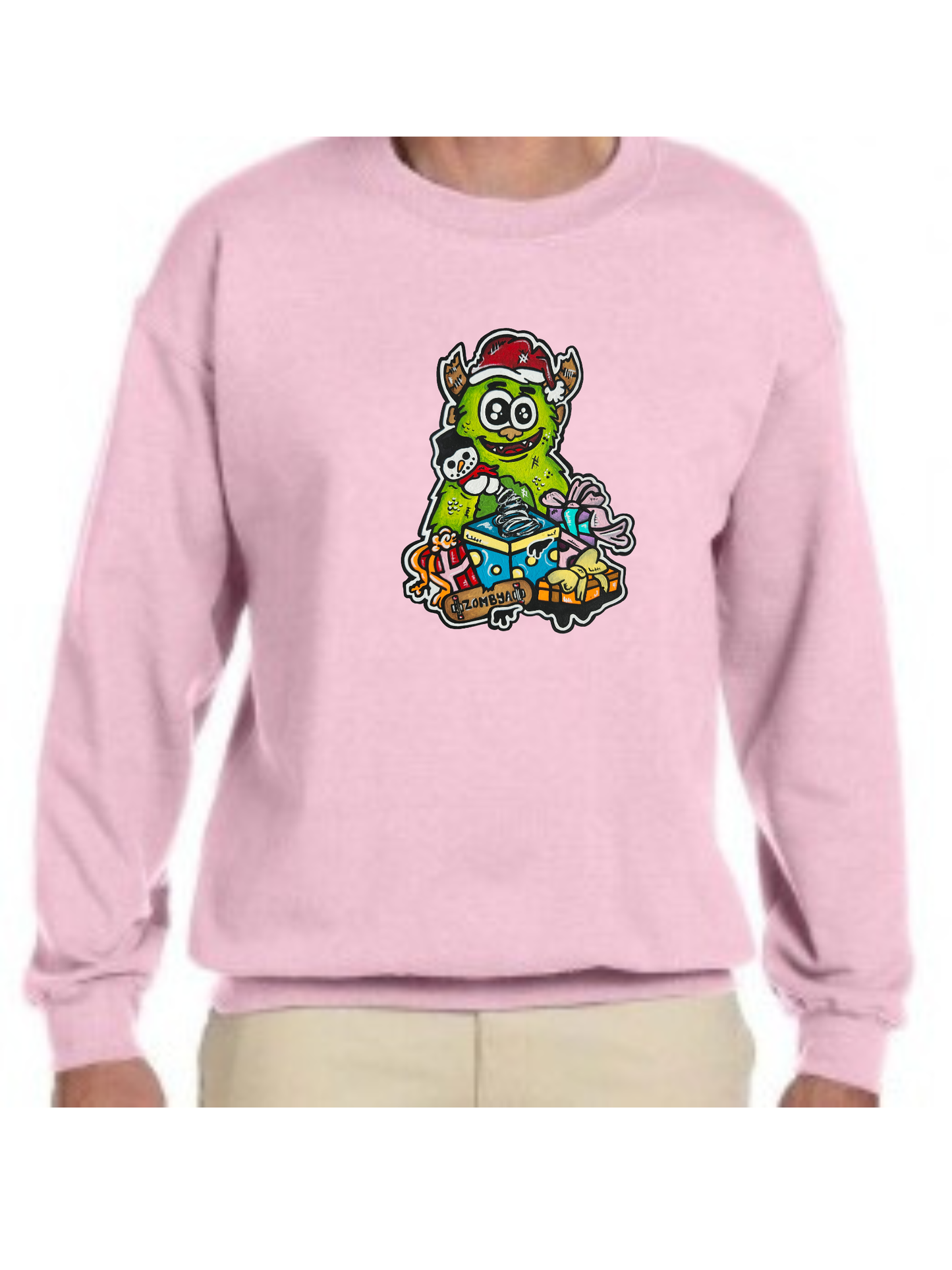 Crewneck Monstre vert Noël
