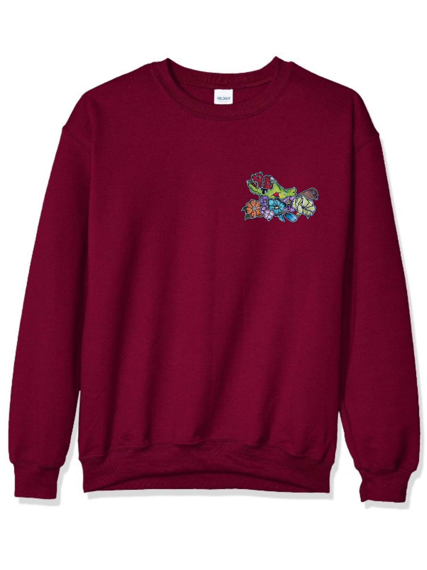 Crewneck Main zombie coeur fleur
