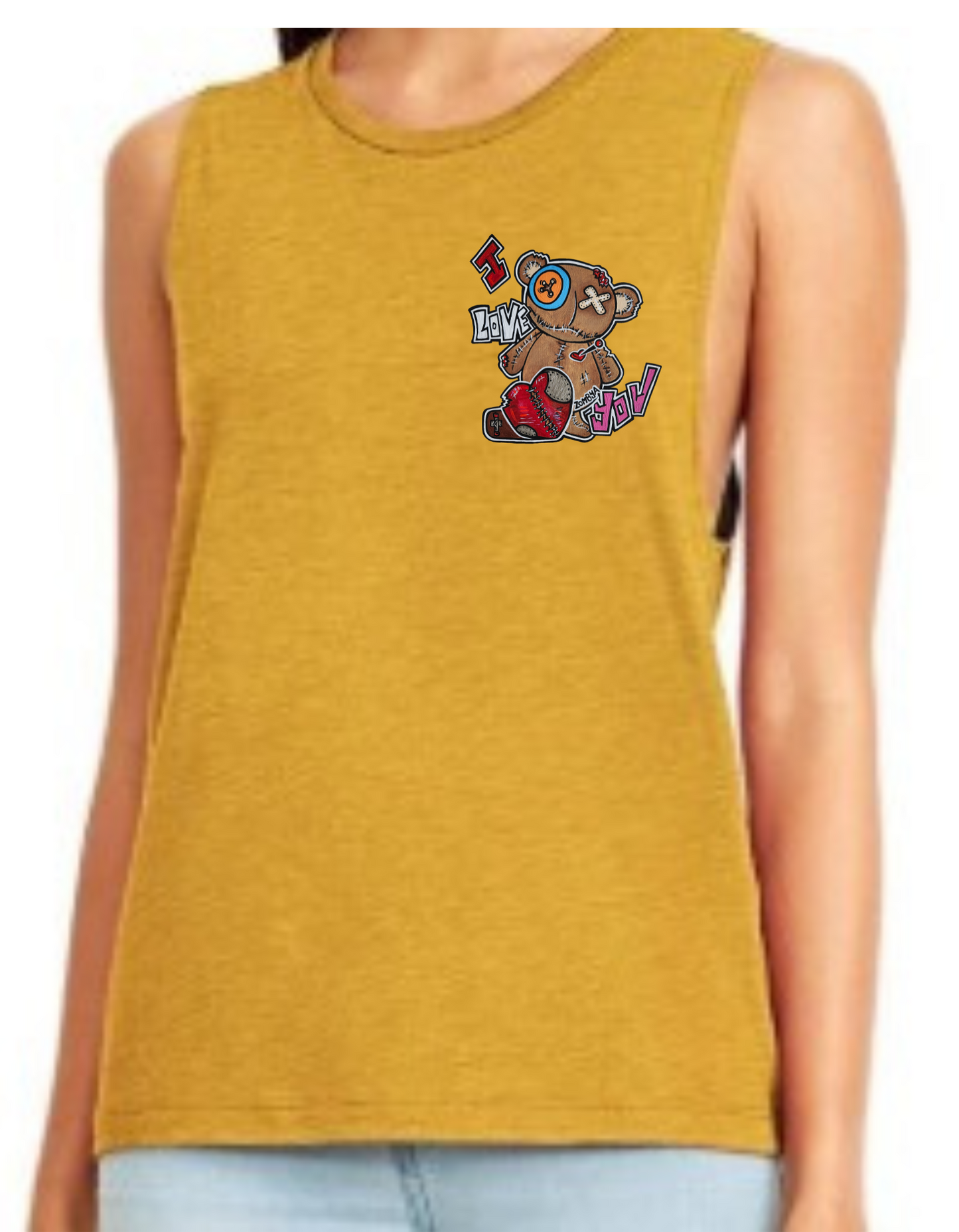Camisole femme festival muscle Ours I love You