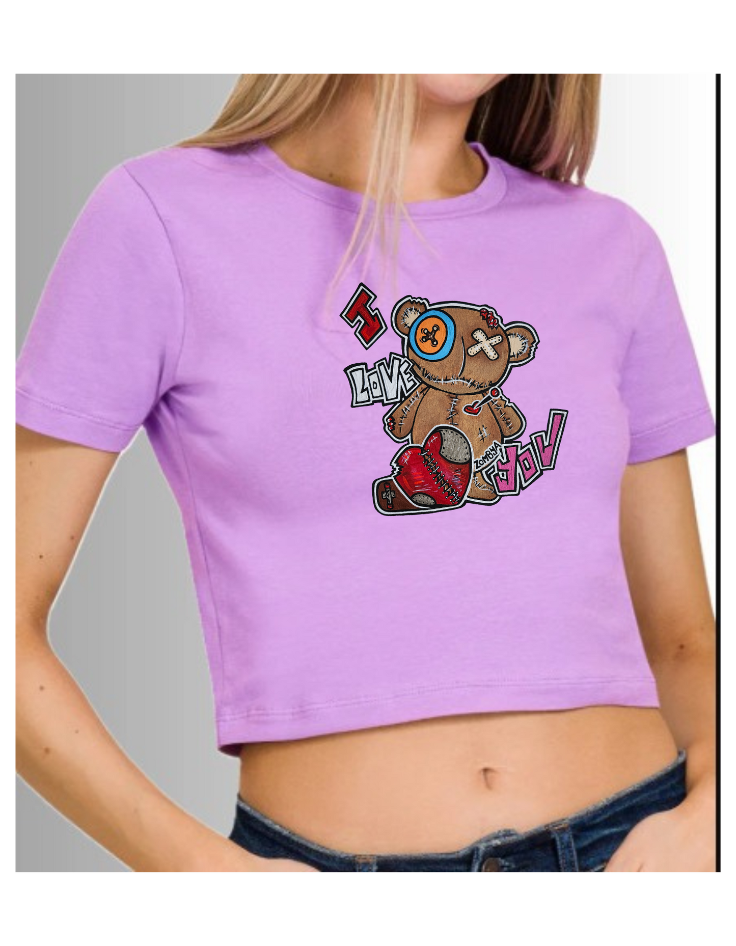 Crop top ours I love you