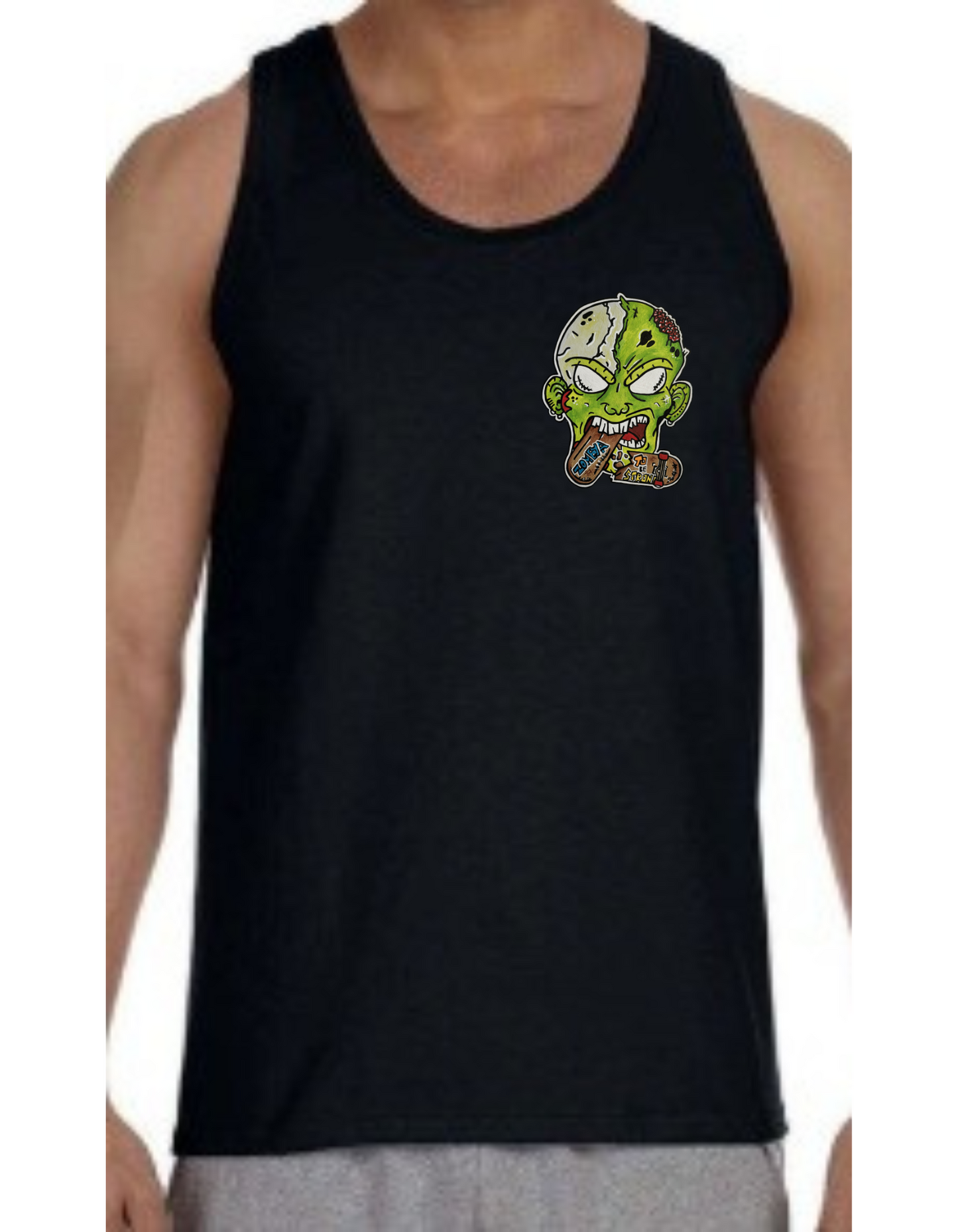 Camisole homme Zombie mange skate