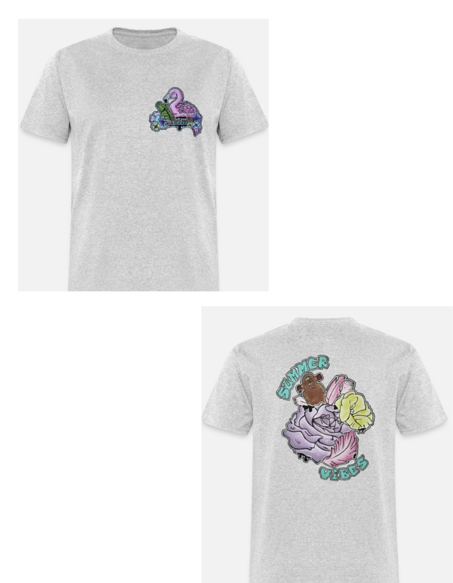 T-shirt combo pour tout-petits flamant rose