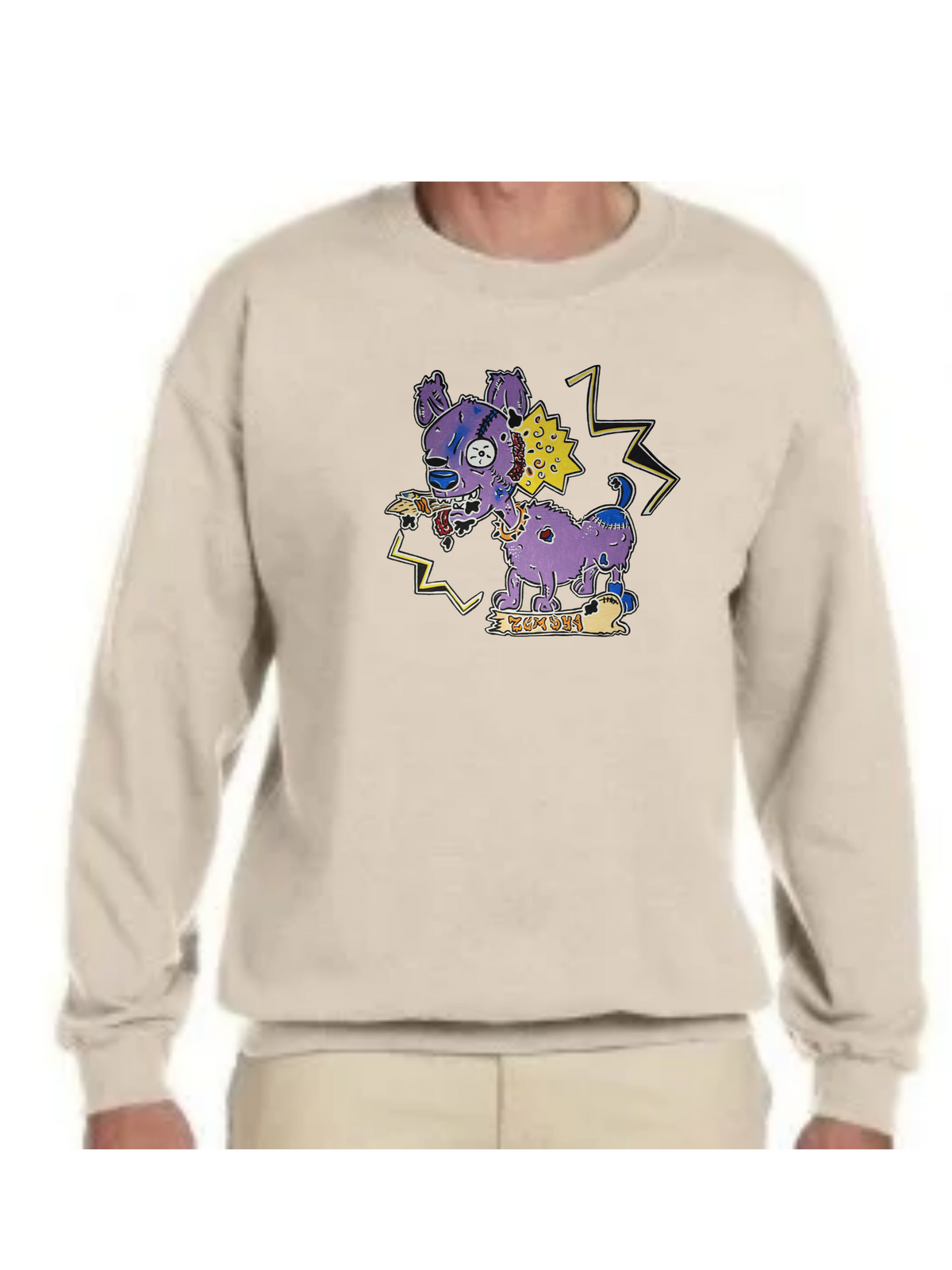 Crewneck Chien zombie