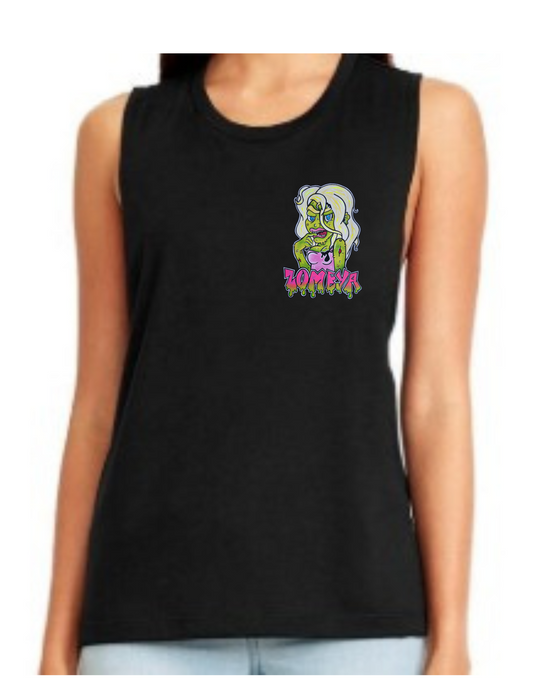 Camisole femme festival muscle barbie zombie