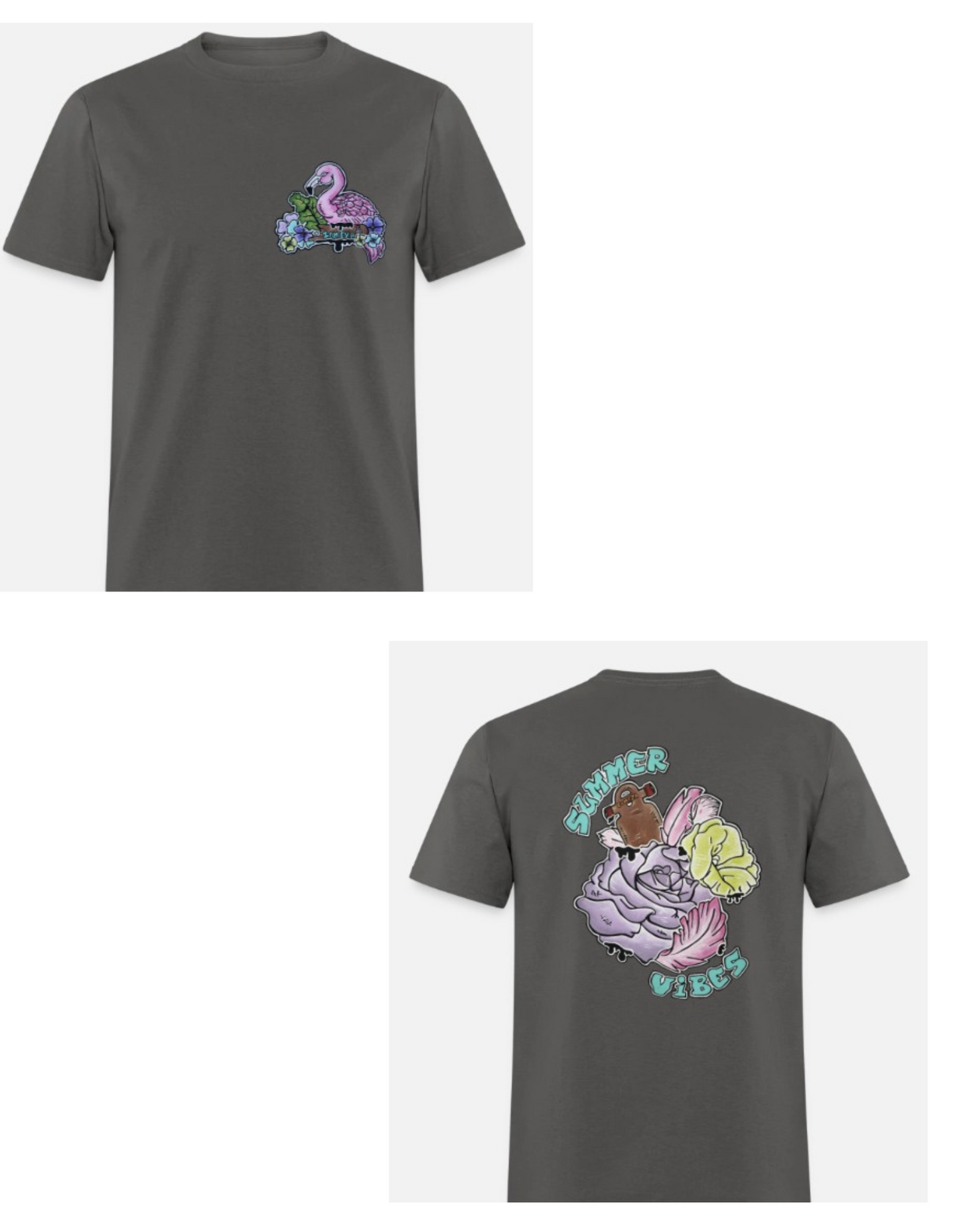 T-shirt combo pour tout-petits flamant rose