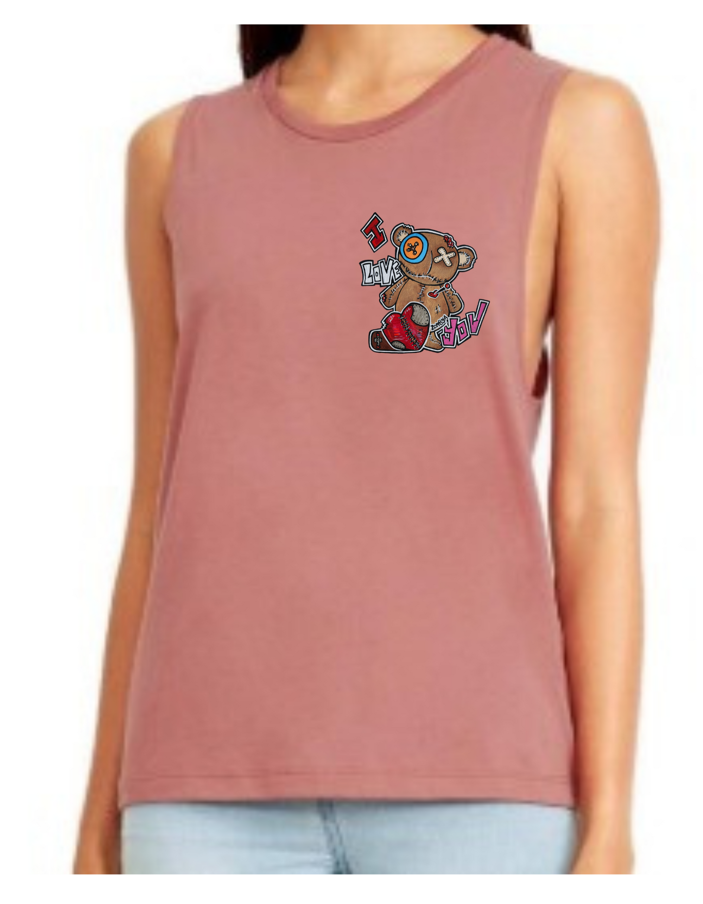 Camisole femme festival muscle Ours I love You