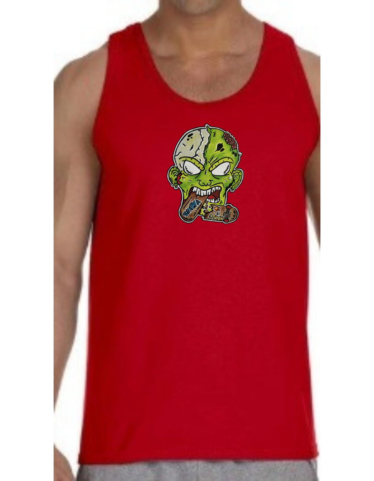 Camisole homme Zombie mange skate