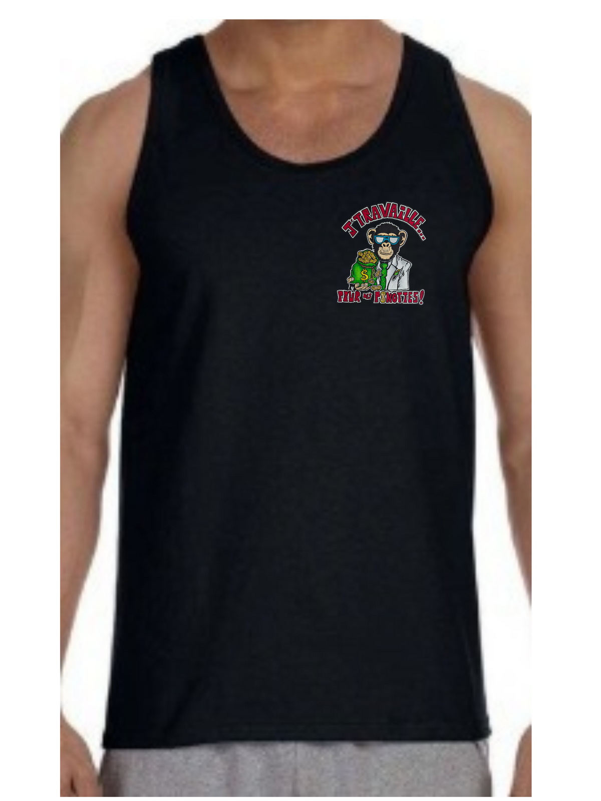 Camisole homme J'travaille pour des peanuts
