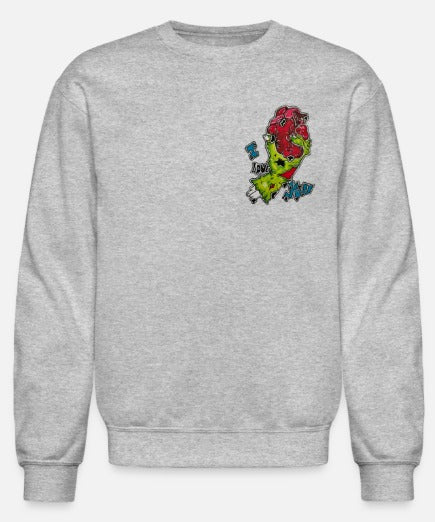 Crewneck main zombie coeur