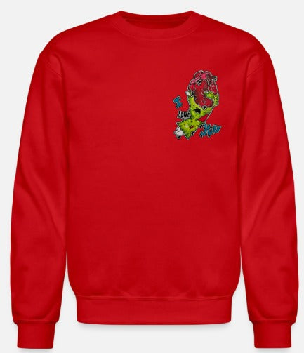 Crewneck main zombie coeur