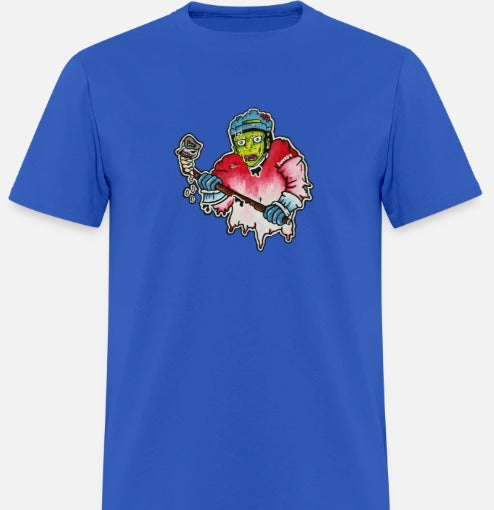 T-shirt pour tout-petits Joueur zombie hockey