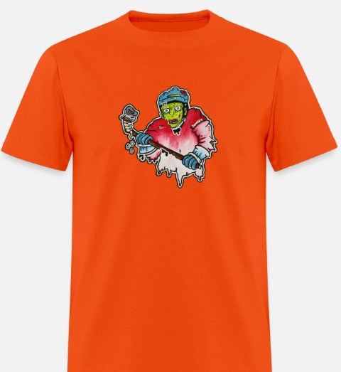 T-shirt Joueur zombie hockey