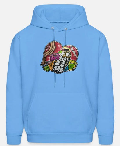 Hoodies Coeur grenade