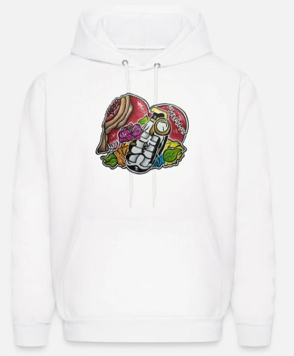Hoodies enfant Coeur grenade