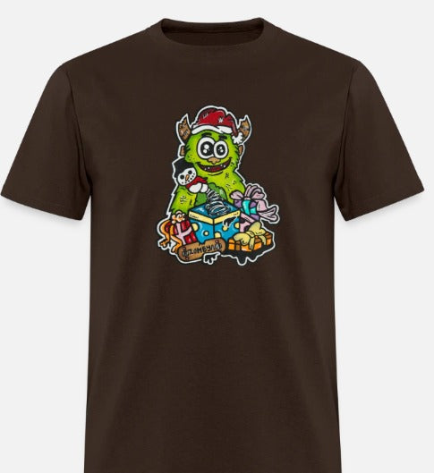 T-shirt Monstre vert Noël