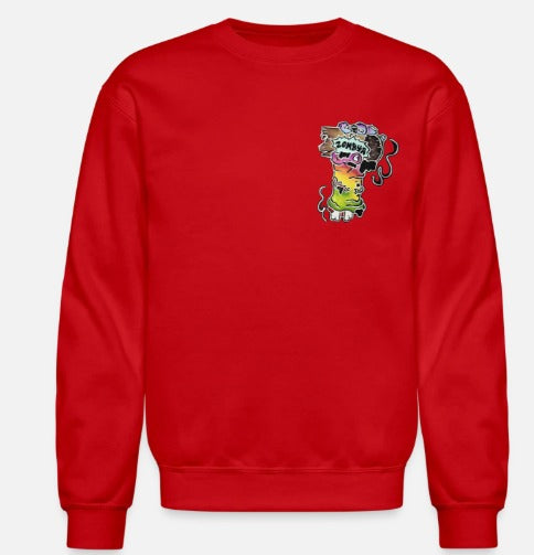 Crewneck main  zombie multicolore