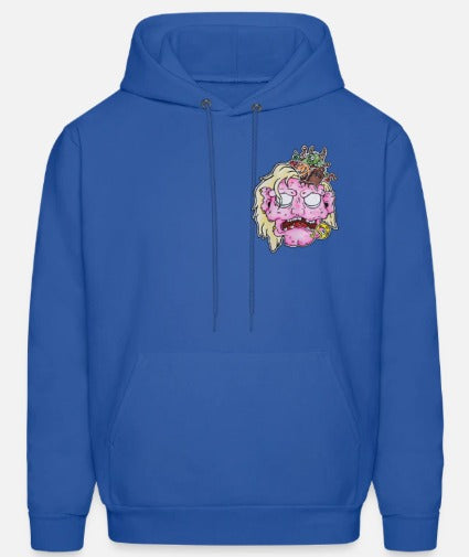 Hoodies Tête de zombie rose