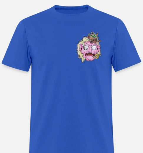 T-shirt pour tout-petit tete de zombie rose