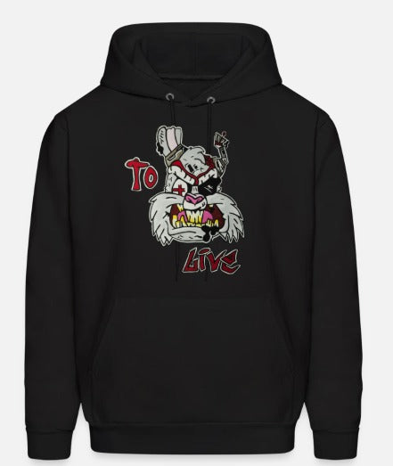 Hoodies lapin to live