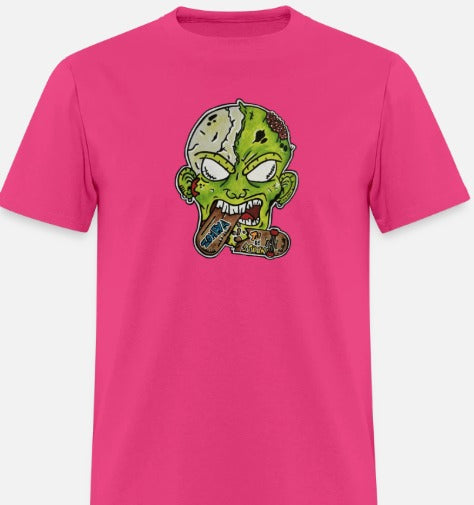 T-shirt Zombie mange skate