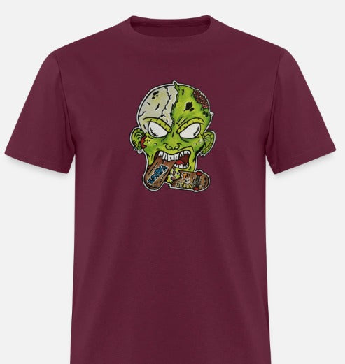 T-shirt Zombie mange skate