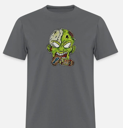 T-shirt Zombie mange skate