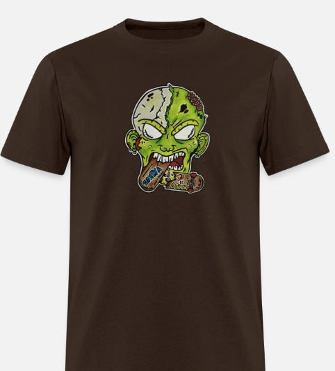 T-shirt Zombie mange skate