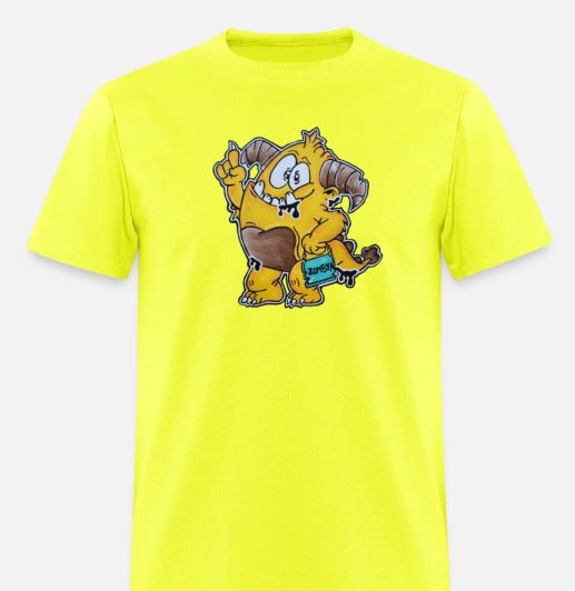 T-shirt enfant Monstre jaune