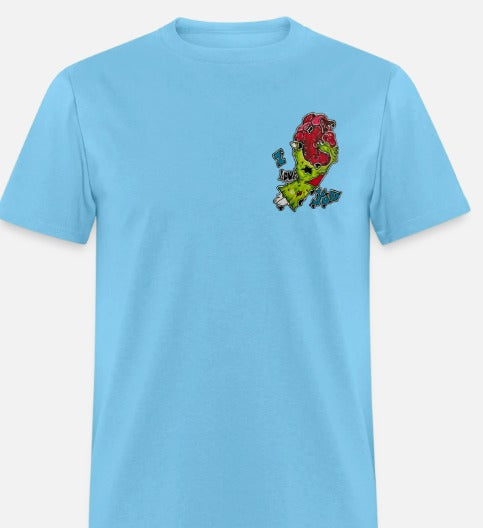 T-shirt main de zombie coeur