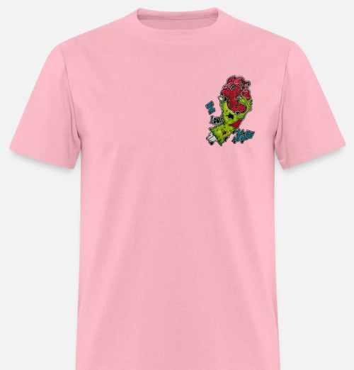 T-shirt main de zombie coeur