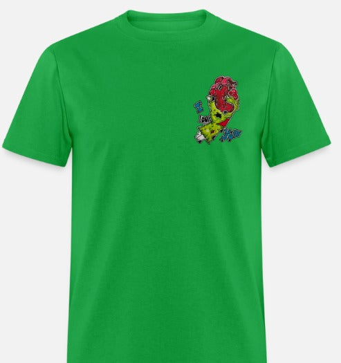 T-shirt main de zombie coeur