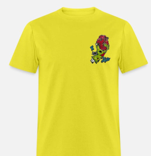 T-shirt main de zombie coeur