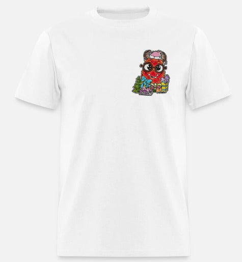 t-shirt monstre rouge noel