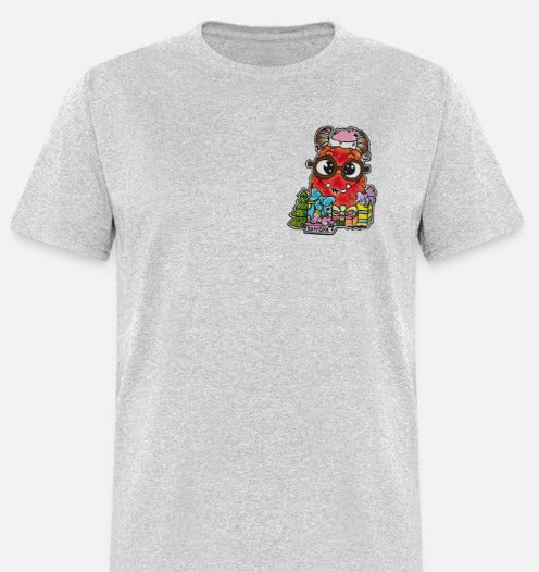 t-shirt monstre rouge noel