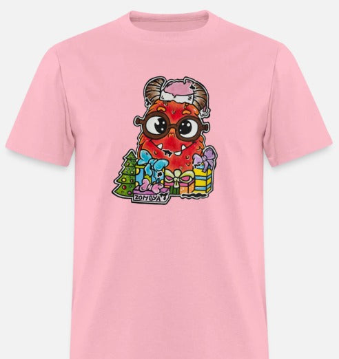 T-shirt enfant monstre rouge noël
