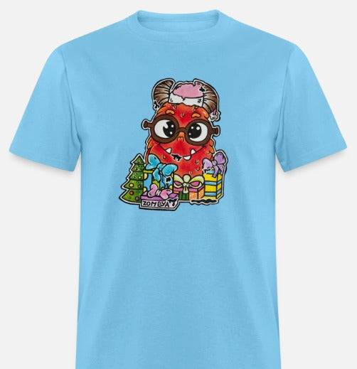 T-shirt enfant monstre rouge noël