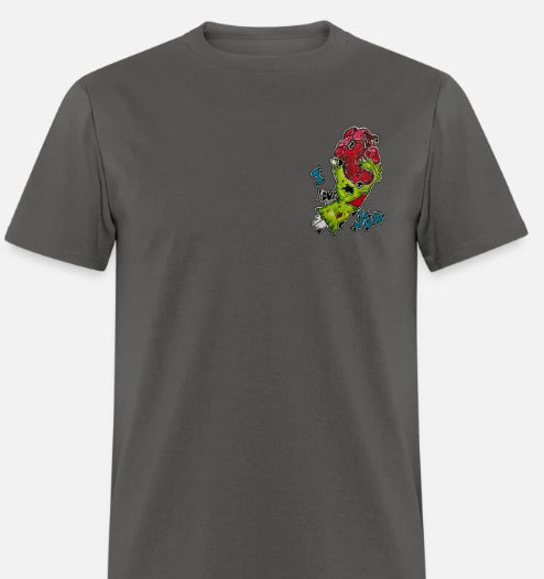 T-shirt main de zombie coeur