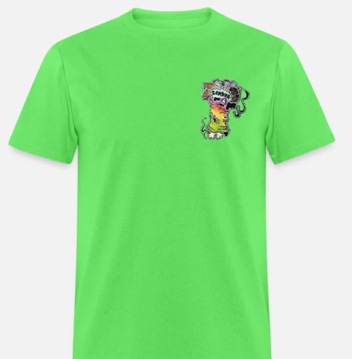 T-shirt main zombie multicolore