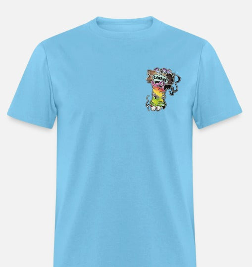 T-shirt main zombie multicolore