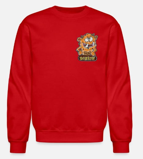 Crewneck enfant monstre orange