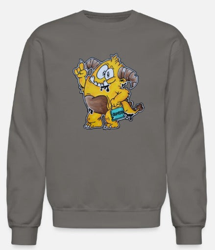 Crewneck enfant Monstre jaune