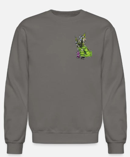 Crewneck enfant Main zombie bouquet fleur