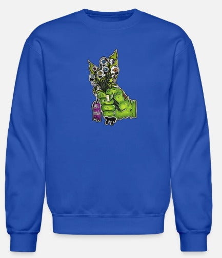 Crewneck enfant Main zombie bouquet fleur