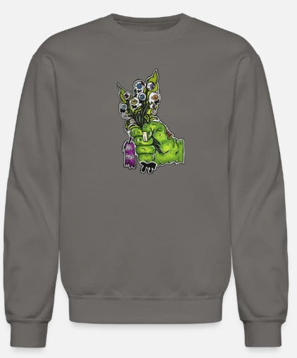 Crewneck enfant Main zombie bouquet fleur
