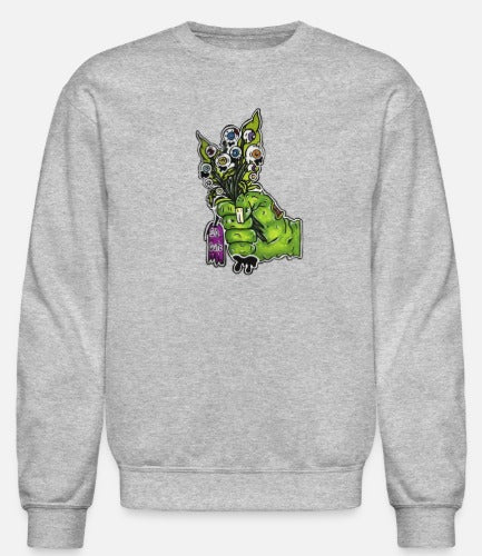 Crewneck enfant Main zombie bouquet fleur